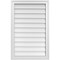Ekena Millwork Vertical Surface Mount PVC Gable Vnt: Non-Functional, w/2"W x 1-1/2"H, Brickmould Frame, 22"W x 34"H GVPVE22X3402SN - alternate 1